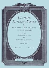 Classic Italian Songs Vol 1-Med Hi Vocal Solo & Collections sheet music cover